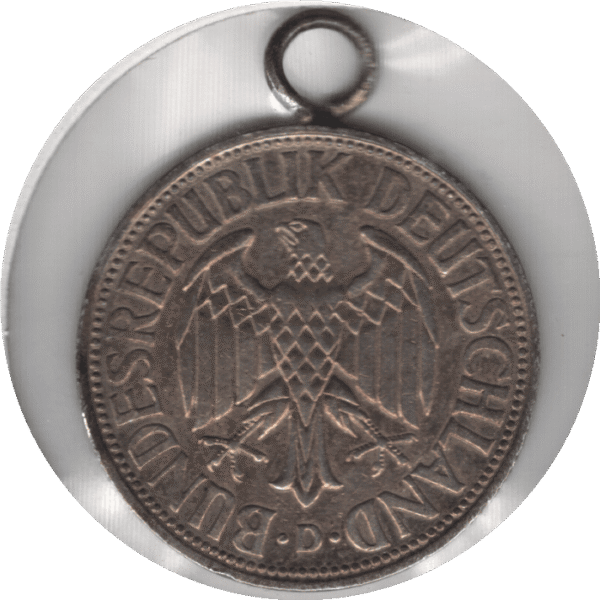 'Germany Federal Republic of 1 Deutsche Mark Love Token ''Allan 7.9. 1961 (KM# 110 J# 385 Schn# 108)'