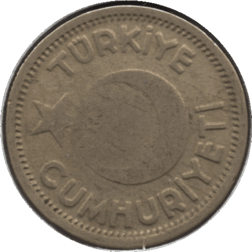 1944 Turkey 25 Kuruş Coin (KM# 880 Schn# 395)
