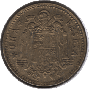 1963 (1965) Spain 1 Peseta Coin (KM# 775 Cal# 92 Schn# 28.1)