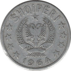1964 Albania 1 Lek Coin (KM# 43)