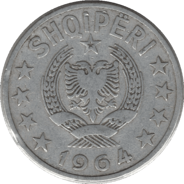 1964 Albania 1 Lek Coin (KM# 43)