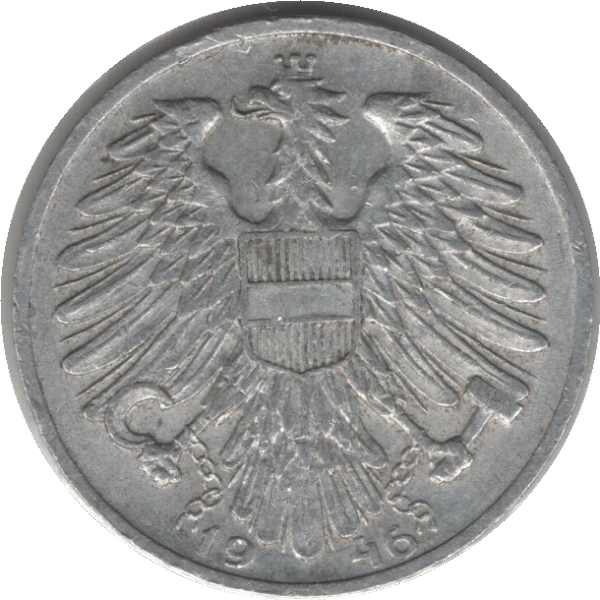 1946 Austria 1 Schilling Coin (KM# 2871 Schn# 70)