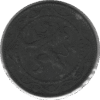 1918 Belgium 25 Centimes Coin WWI Issue (KM# 82 Schn# 47)