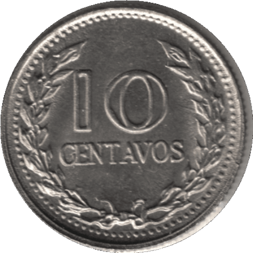 1972 Colombia 10 Centavos Coin Major Die Deterioration (KM# 253 Restrepo# 384)