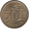 1987M Finland 50 Pennia Coin (KM# 48 Schn# 55)