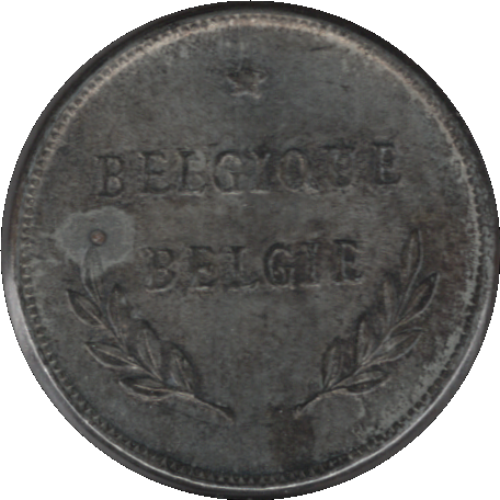 1944 Belgium 2 Francs Coin WWII Issue (KM# 133 Mor# 501 LA# BFM-121 Schn# 95)