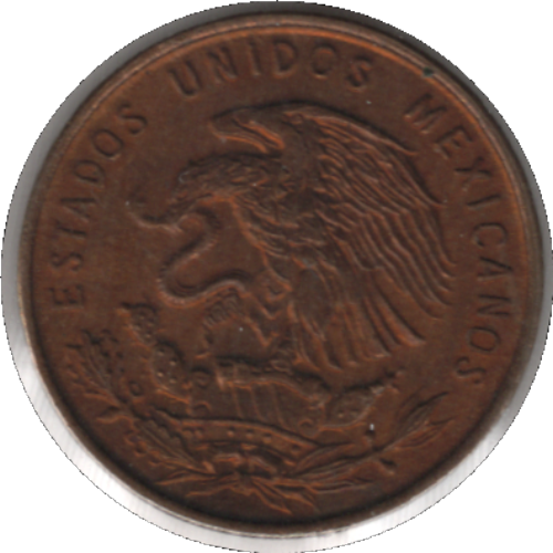 1956 Mexico 1 Centavo Coin (KM# 417 Schn# 41)