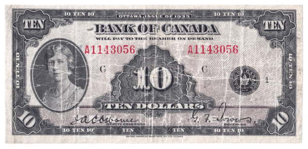 1935  Dollar The Bank of Canada PRINCESS MARIE