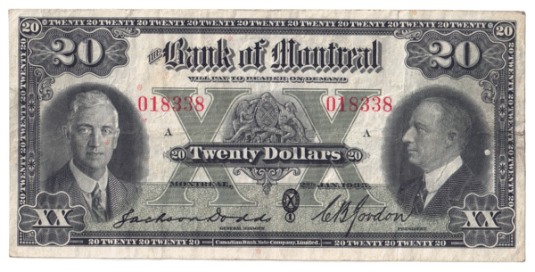 1935  Dollars The Bank of Montreal
