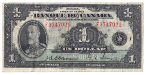 1935 Un Dollar The Bank of Canada FRENCH
