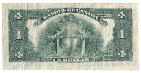 1935 Un Dollar The Bank of Canada FRENCH
