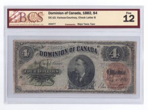 1882  Dollars Dominion of Canada BCS Graded F-12