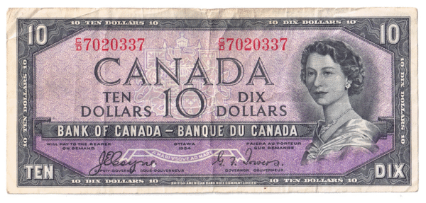 '1954  Dollars The Bank of Canada DEVIL''S FACE'