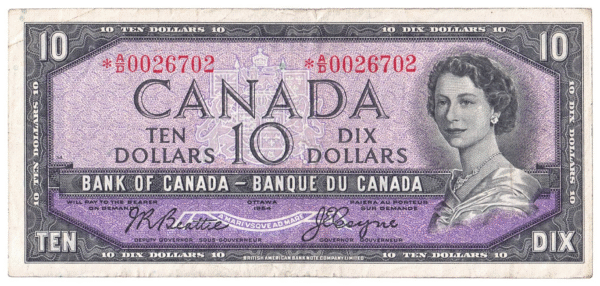 1954  Dollars The Bank of Canada REPLACEMENT