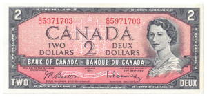 1954  Dollar Bank of Canada C/U Prefix