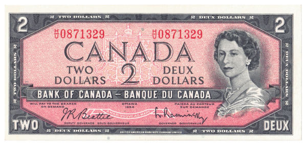 1954  Dollar Bank of Canada H/U Prefix