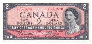 1954  Dollar Bank of Canada Y/B Prefix