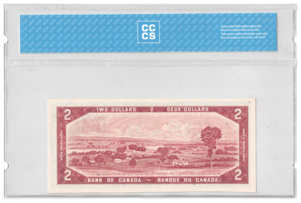 1954  Dollars Bank of Canada CCCS Graded UNC-63 G/G Prefix MILLION NUMBERED