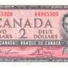 1954  Dollars Bank of Canada U/G Prefix