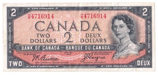 '1954  Dollars The Bank of Canada DEVIL''S FACE'