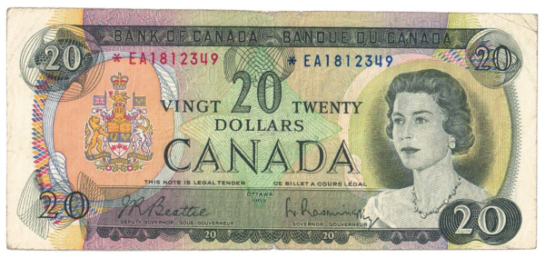 1969  Dollars The Bank of Canada *EA REPLACEMENT
