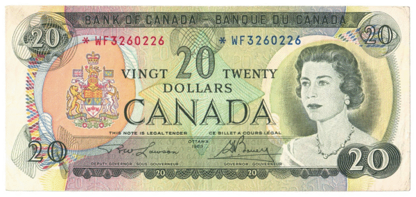 1969  Dollars The Bank of Canada *WF REPLACEMENT