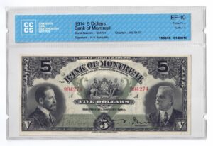 1914  Dollars The Bank of Montreal CCCS EF-40