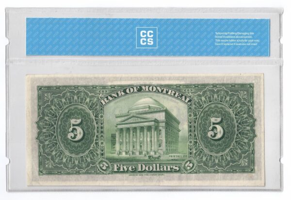 1914  Dollars The Bank of Montreal CCCS EF-40
