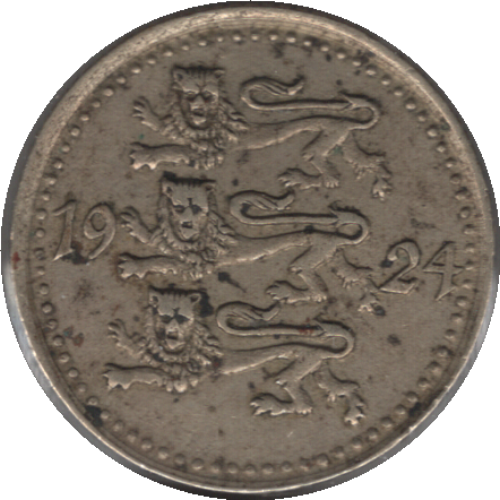 Estonia 1924 1 Mark Coin (KM# 1a)