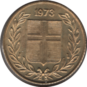 Iceland 1973 50 Aurar Coin (KM# 17 Schn# 15 SIEG# 20)