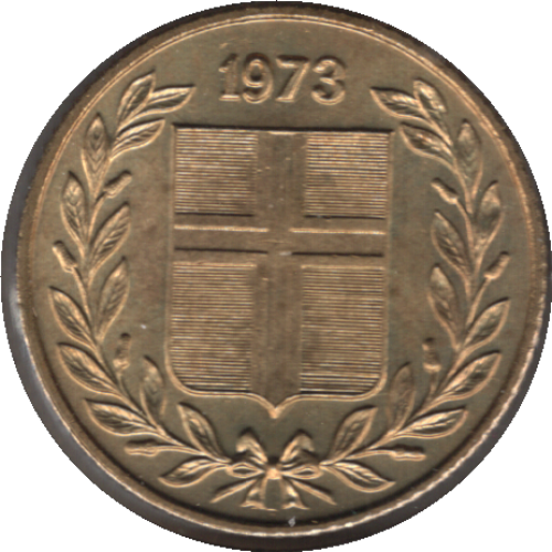 Iceland 1973 50 Aurar Coin (KM# 17 Schn# 15 SIEG# 20)