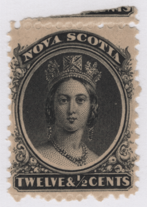 1860 SC#13 Nova Scotia Queen Victoria 12 1/2 Cent Stamp F+ Mint Never Hinged