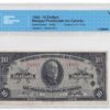 1935  Dollars La Banque Provinciale Du French Canada Banknote CCCS Graded VF-25
