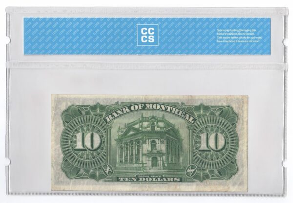 1935  Dollars The Bank of Montreal Banknote CCCS Graded VF-20