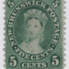 1860 SC#8a New Brunswick Queen Victoria 5 Cent Stamp F Mint Hinged No Gum
