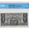 1935  Dollars Banque Canadienne Nationale Banknote CCCS Graded VF-20