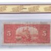 1935  Dollars The Bank of Canada Osborne-Tower Banknote BCS Graded F-18