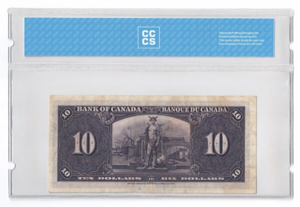 1937  Dollars The Bank of Canada Osborne-Towers Banknote CCCS Graded VF-30