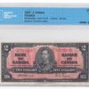 1937  Dollars The Bank of Canada Banknote CCCS Graded VF-20
