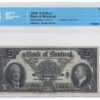 1938  Dollars The Bank of Montreal Banknote CCCS Graded VF-30