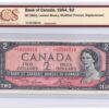 1954  Dollars The Bank of Canada Modified Portrait REPLACEMENT Banknote BCS UNC-60