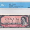 1954  Dollars The Bank of Canada Modified Portrait REPLACEMENT Banknote CCCS Graded EF-45