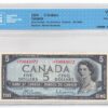 1954  Dollars Modified Portrait The Bank of Canada REPLACEMENT Banknote CCCS Graded VF-25