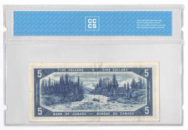 1954  Dollars Modified Portrait The Bank of Canada REPLACEMENT Banknote CCCS Graded VF-25