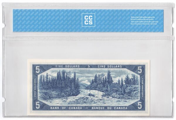1954  Dollars Modified Portrait The Bank of Canada REPLACEMENT NOTE/BELOW 0360000 Banknote CCCS Graded UNC-63