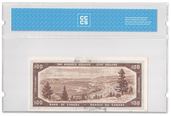 1954 100 Dollars Bank of Canada CCCS Graded UNC-62