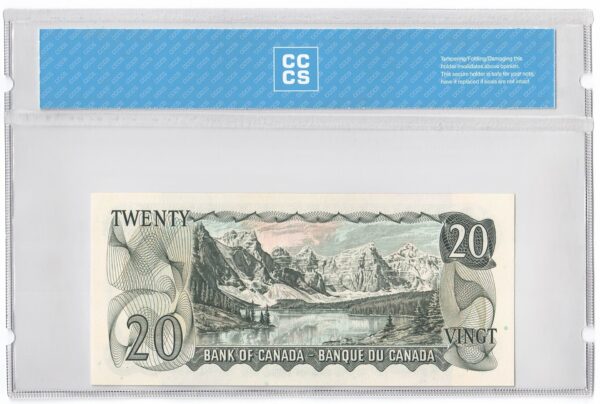 1969  Dollars The Bank of Canada FOUR DIGIT RADAR Banknote CCCS Graded UNC-65
