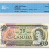 1969  Dollars The Bank of Canada THREE DIGIT RADAR/REPEATER Banknote CCCS Graded AU-50