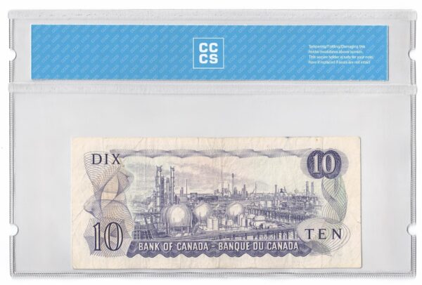 1971  Dollars The Bank of Canada REPLACEMENT/ STEEL ENGRAVED BACK Banknote CCCS Graded F-15