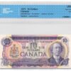 1971  Dollars The Bank of Canada THREE DIGIT RADAR Banknote CCCS Graded UNC-65